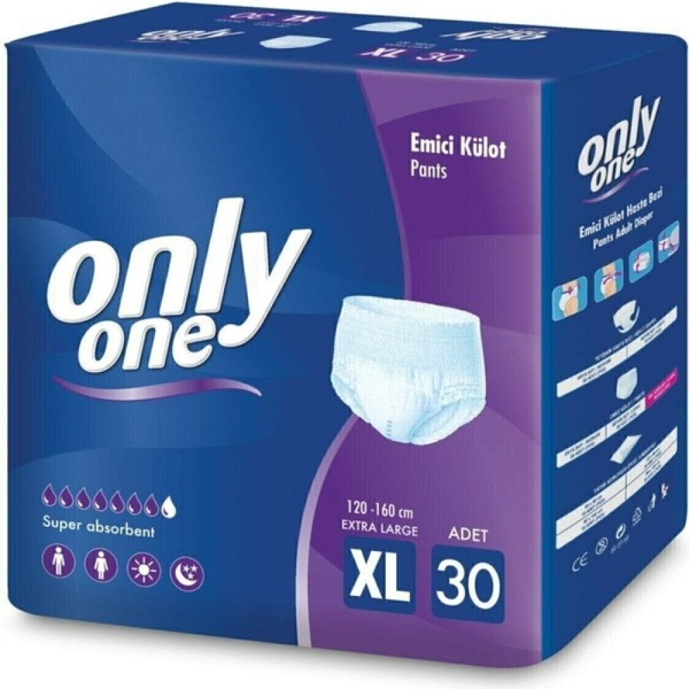 Onlyone Only One Yetişkin Emici Külot Hasta Bezi Xlarge 30'Lu Büyük Boy Hasta Bezi Xl - L - XL Oto Boyaları Fiyatı