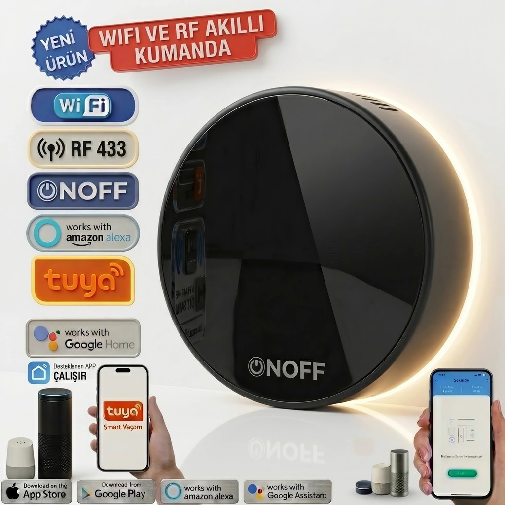 ONOFFSMART Tuya Destekli Wifi + Rf + Ir Akıllı Kumanda TV Aksesuarları Fiyatı