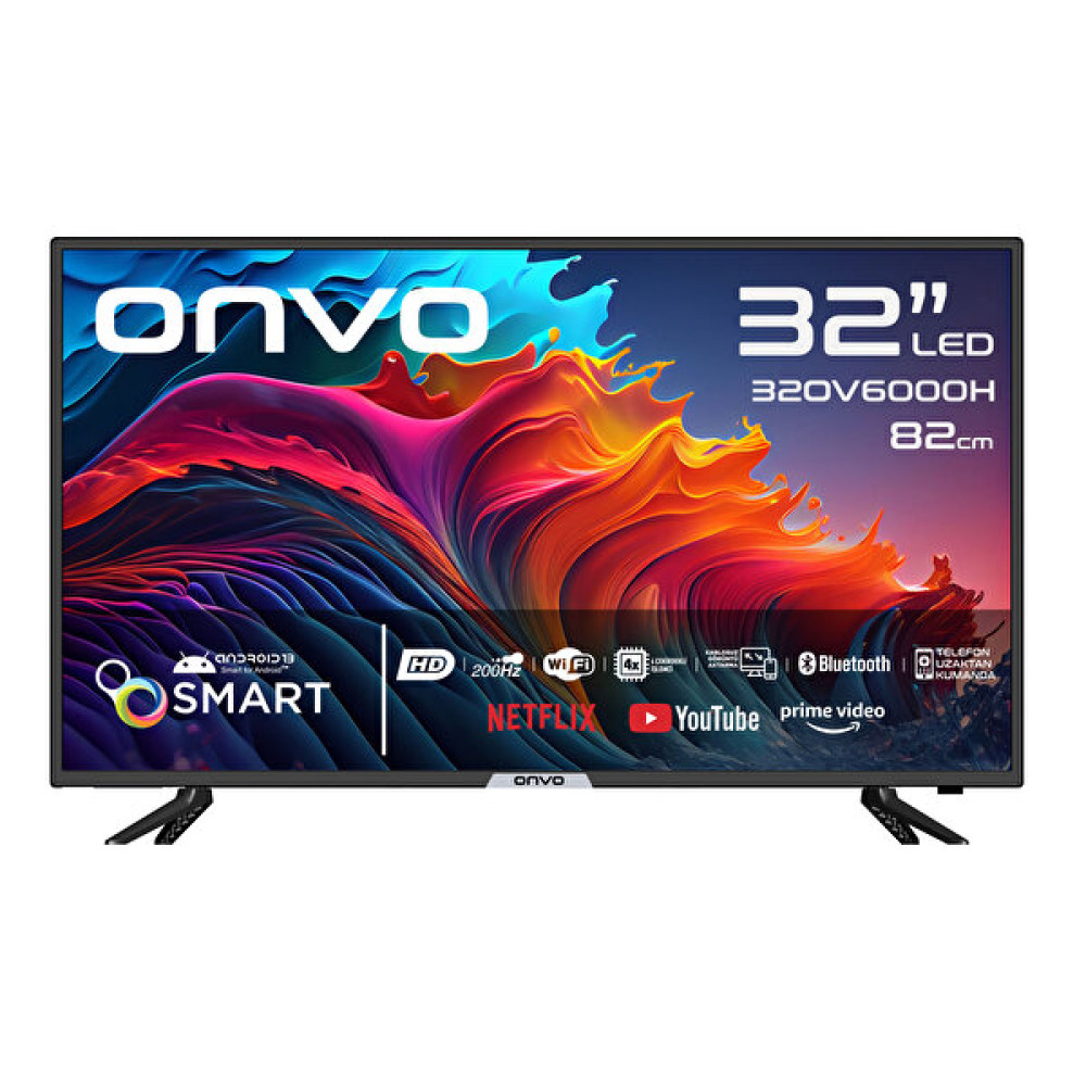 Onvo 320V6000H 32" HD Ready Android 13 Smart Led Televizyon Televizyonlar Fiyatı
