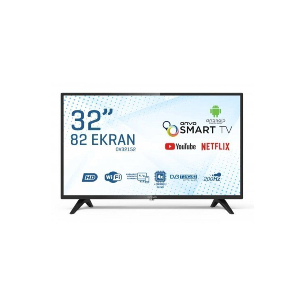 ONVO OV32152 32" 82 Ekran HD Ready Smart LED TV Uydu Alıcılı Televizyonlar Fiyatı