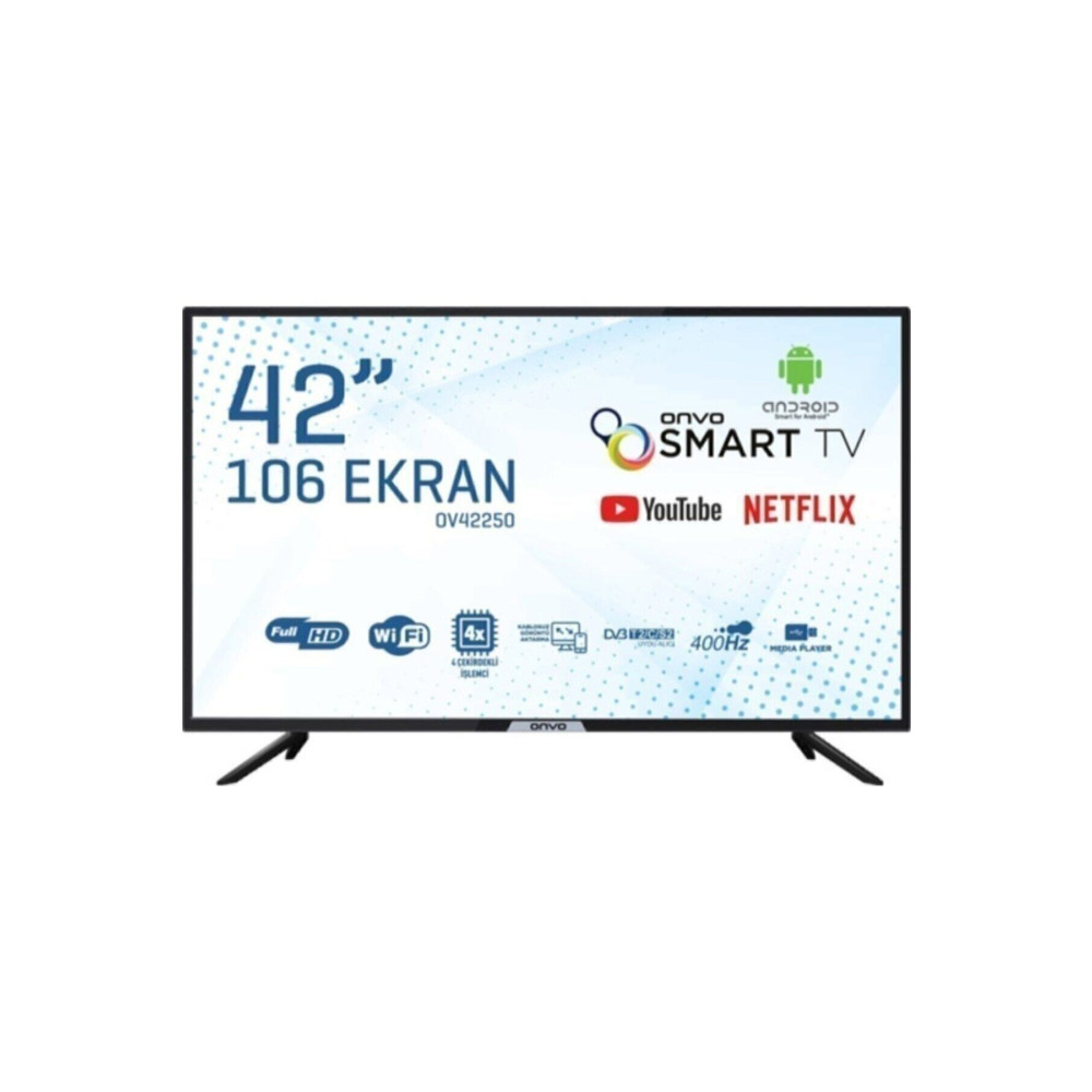 ONVO Ov42250 42" 106 Ekran Uydu Alıcılı Full Hd Smart Led Tv Televizyonlar Fiyatı