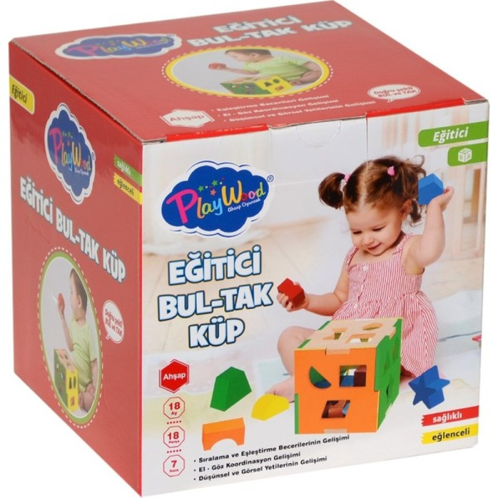 Onyıl Oyuncak ONY-355 Ahşap Eğitici Bultak Küp - Beyaz Bebek Oyuncakları Fiyatı