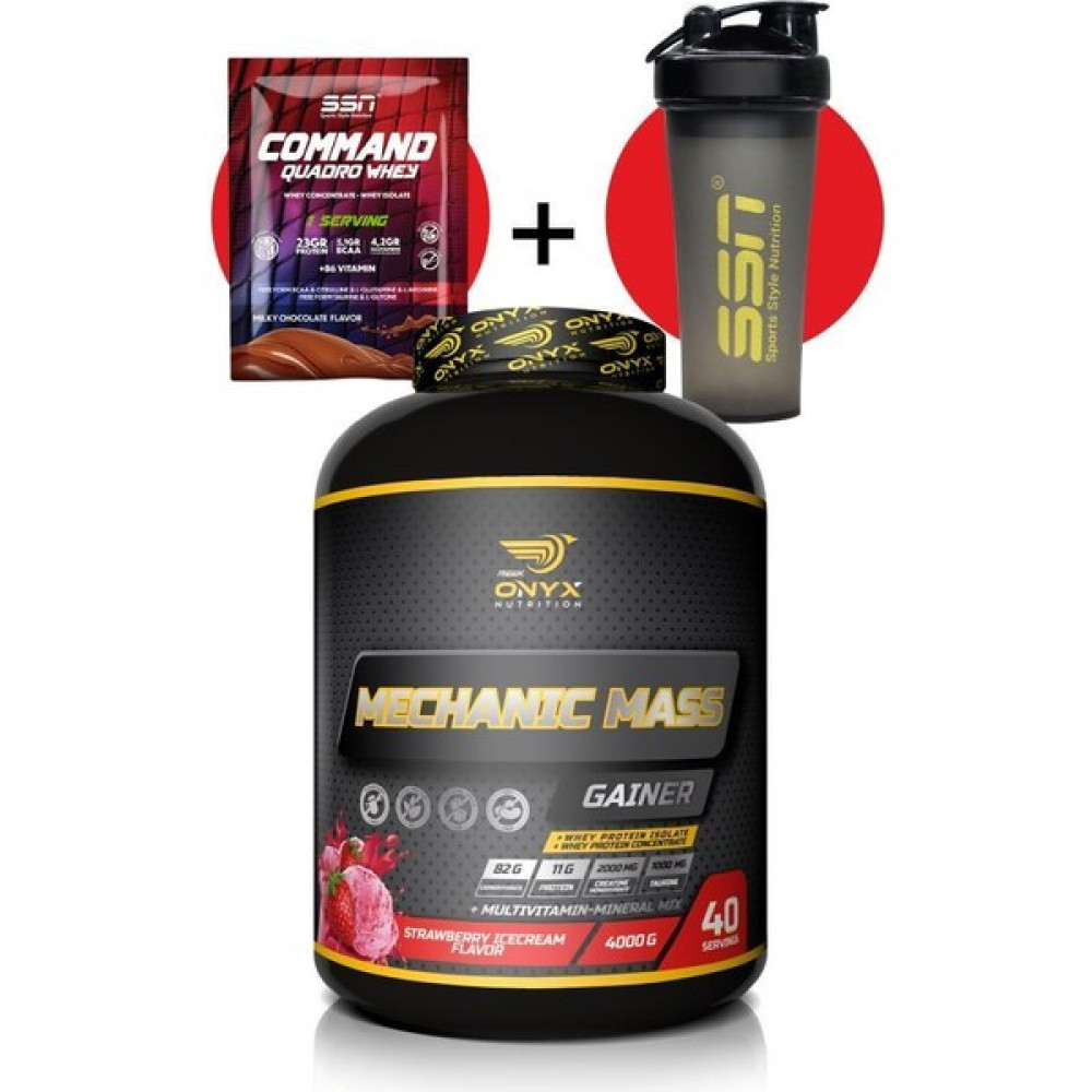 Onyx Mechanic Mass Karbonhidrat 4000 gr Çilek Sporcu Besinleri Fiyatı