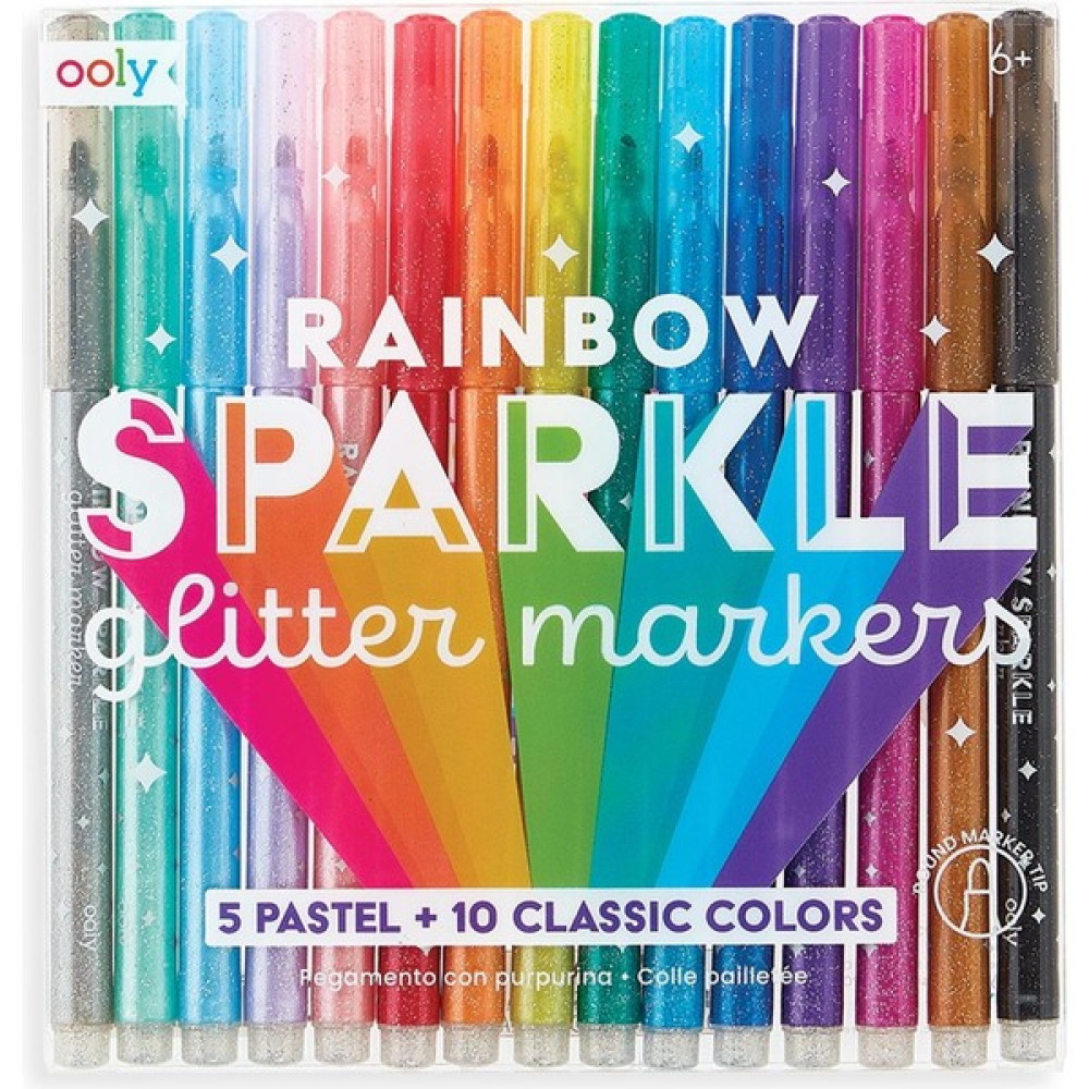 Ooly Ana Renkler Ooly Rainbow Sparkle Simli 15’li Keçeli Kalem Sanatsal Malzemeler Fiyatı