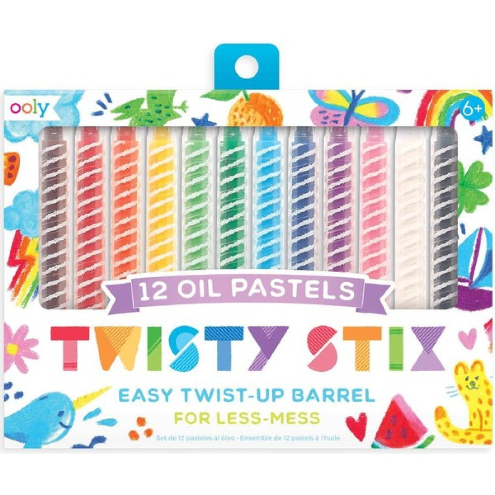 Ooly Ana Renkler Ooly Twisty Stix 12'li Yağlı Pastel Boya Sanatsal Malzemeler Fiyatı