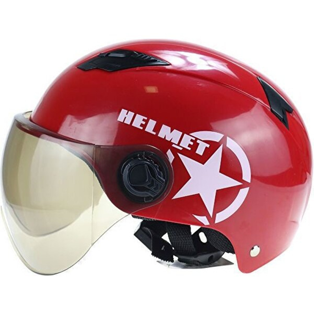 OoTdd Dört Mevsim Yarım Kask Motosiklet Güvenlik Kaskı (Yurt Dışından) - Kırmızı Motorsiklet Kaskları Fiyatı