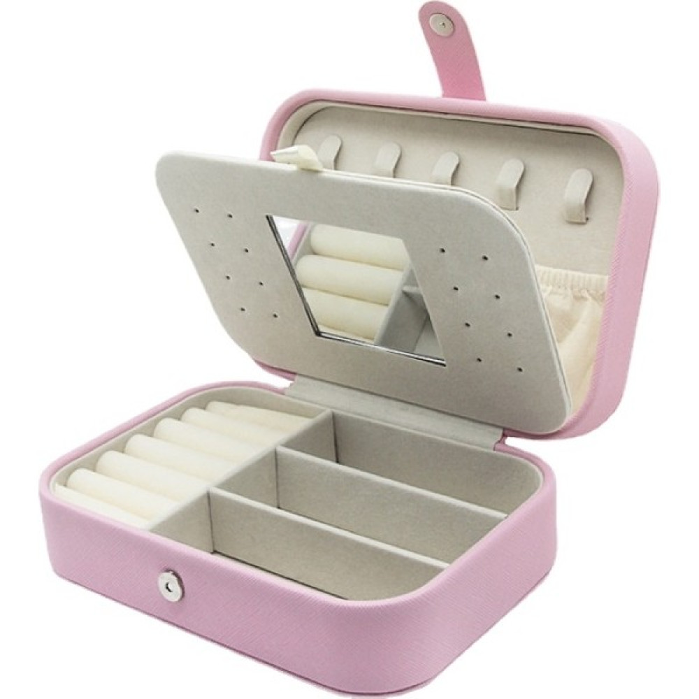 OoTdd Mücevher Takı Kutusu Deri Yüzük Kutusu Saat Kutusu (Yurt Dışından) - 16.5cm*5.5cm*12cm - Pembe Eşya Saklama Kutusu Fiyatı