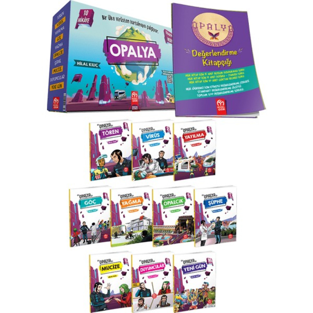 Opalya Hikaye Seti (10 Hikaye Kitabı + Değerlendirme Kitapçığı) Çocuk Öykü Fiyatı