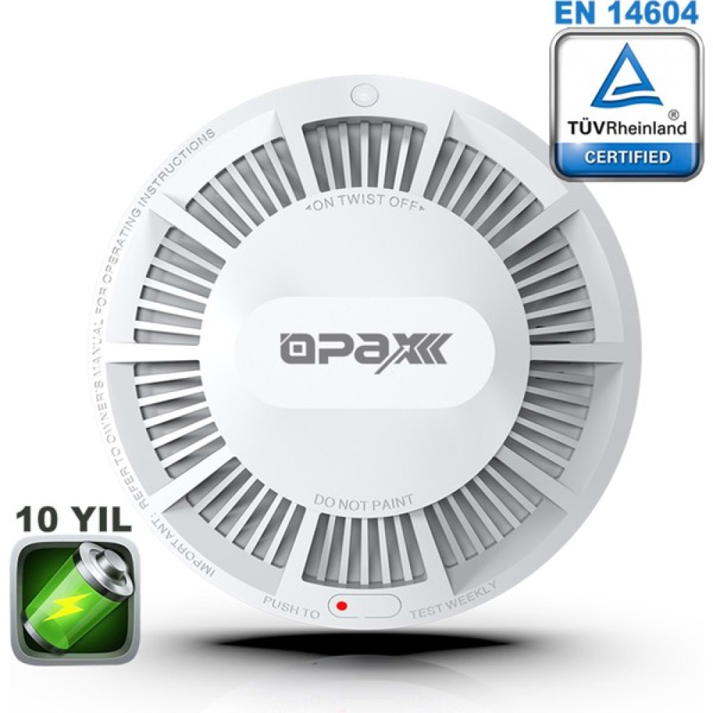 Opax HY-SSA01 Photoelectric Kombine Kablosuz Duman & Isı Dedektörü ve Alarmı Güvenlik Sistemi Setleri Fiyatı