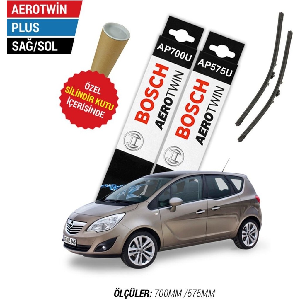 Opel Meriva 2012 Model Silecek Takımı Ön Bosch Aerotwin Plus Araca Özel Silecekler Fiyatı