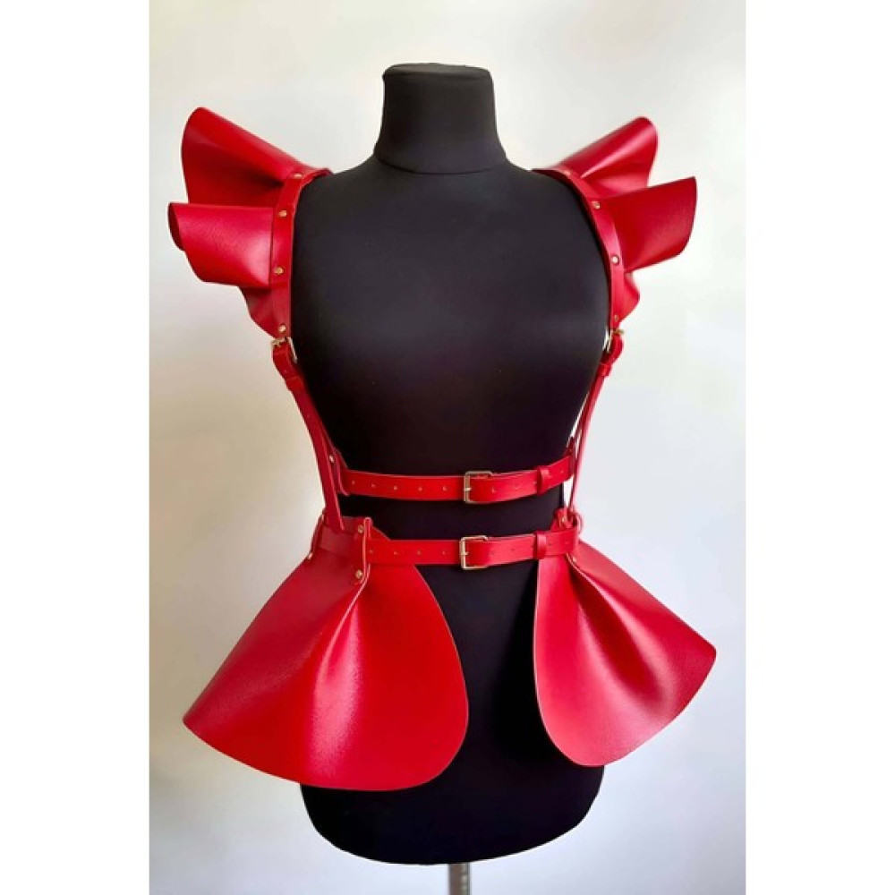 Open Cart Akdenizpos JA01 Deri Elbise Harness, Şık Mini Deri Elbise, Prenses Deri Elbise - 1001 (Yeni) Etek Fiyatı