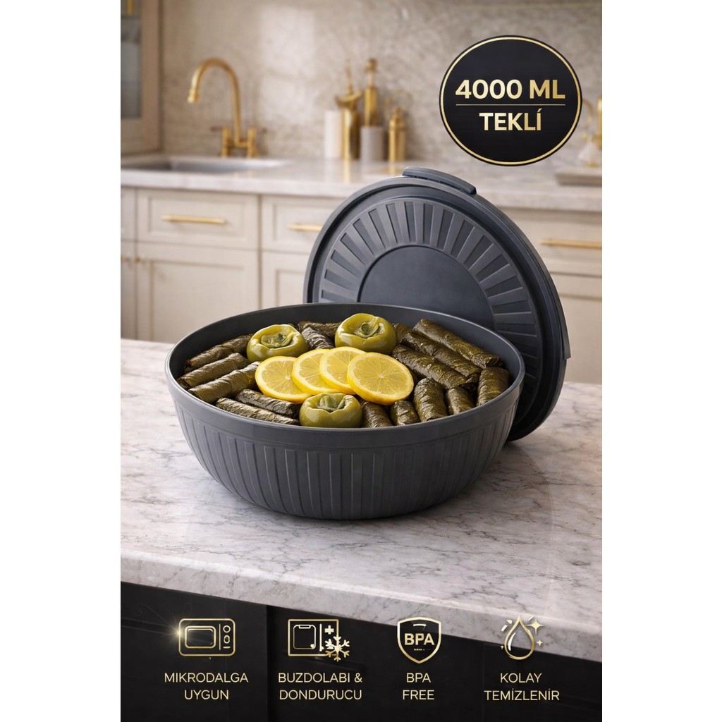 Open Home Concept 4 Lt Antrasit Kapaklı Saklama Kabı Saklama Kapları Fiyatı