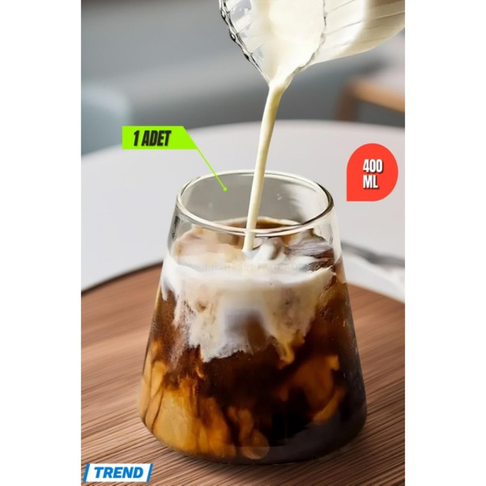 Open Home Concept Borosilikat Japon Sunum Bardağı, Kahve Bardağı, Meşrubat Bardağı, Isı Dayanıklı Bardak (400 Ml) - 400 ml - Şeffaf Fincan / Bardak / Kahve Takımı Fiyatı