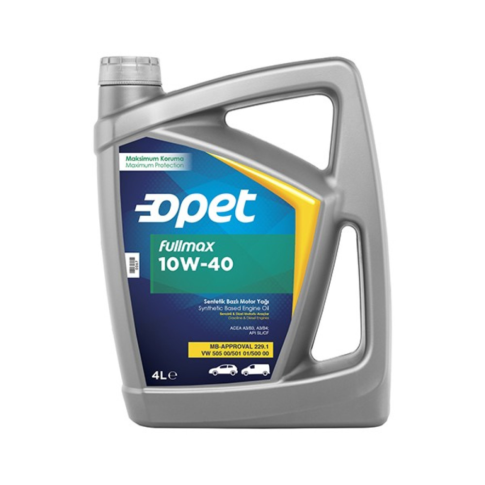 Opet Fullmax 10W-40 4 Litre Motor Yağı ( Üretim Yılı :2021 ) Motor Yağı Fiyatı