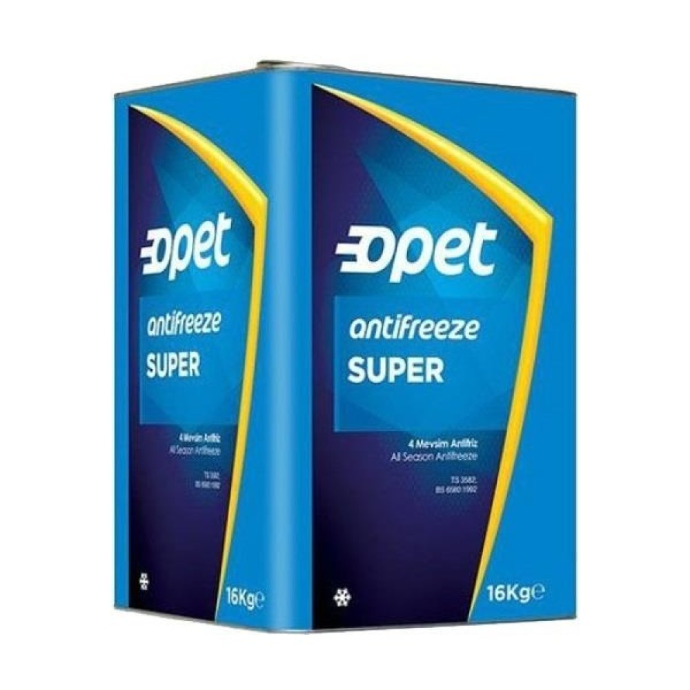 Opet Süper Antifreeze Konsantre Mavi Teneke 16 kg Antifiriz Fiyatı