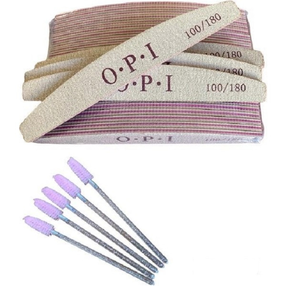 Opı Professionel Kağıt Törpü 100/180 10 Adet Opi Törpü Kaş Kirpik Tarama Fırçası 5 'li Manikür / Pedikür Malzemeleri ve Setleri Fiyatı