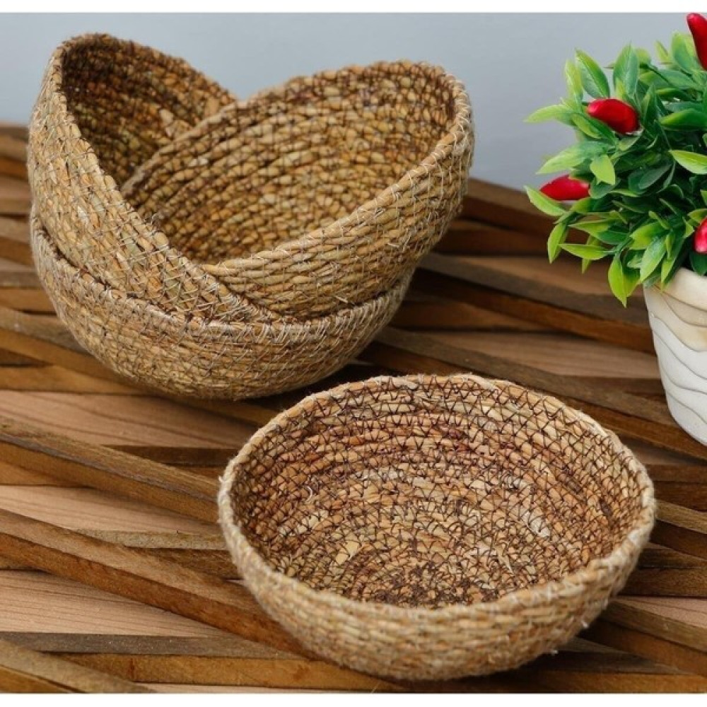 Opia Design Products Hasır Çerezlik Sunum Tabağı Hasır Organizer 3 Lü Mutfak Gereçleri Fiyatı