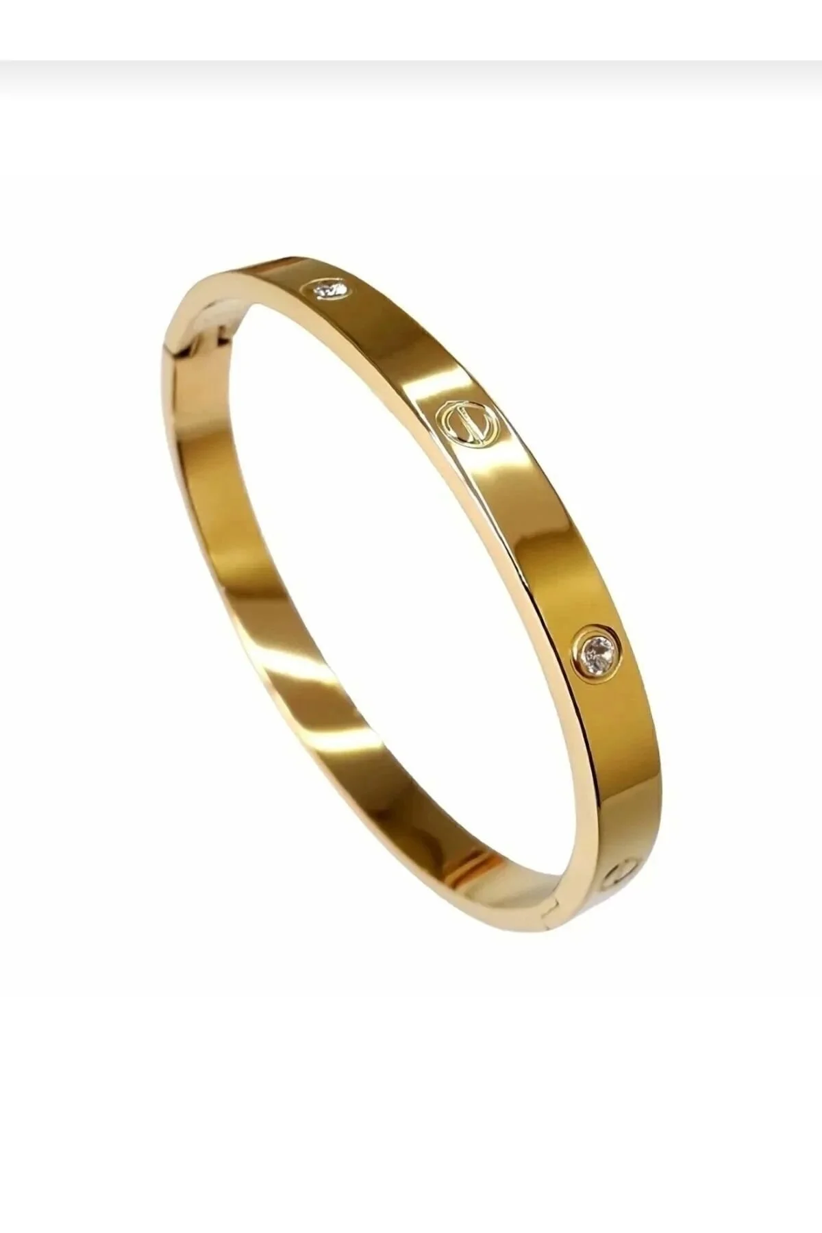 Opia JEWELRY Taşlı Paslanmaz Çelik Kelepçe Bileklik B Kalite 18 Beden" Çelik Bilezik Fiyatı