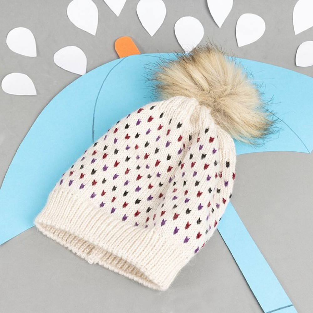 Opia Opı Kürk Ponpon Benekli Bere Unisex Bebek Şapkası Fiyatı