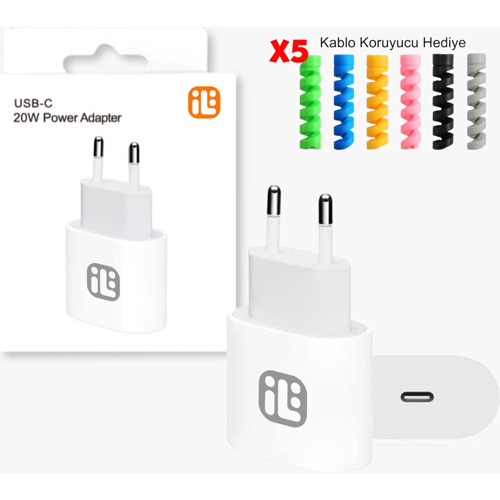 Opiunte Iphone Type-C 20W Şarj Adaptörü ve 1m Şarj Kablosu - Adaptör Bilgisayar Çevirici ve Adaptörü Fiyatı
