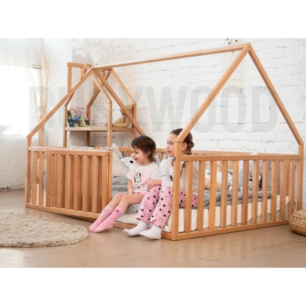 Oppipo Ahşap Montessori Karyola - Masif Ahşap Karyola - Montessori Çocuk ve Bebek Yatak - 70 x 130 cm Karyola Fiyatı
