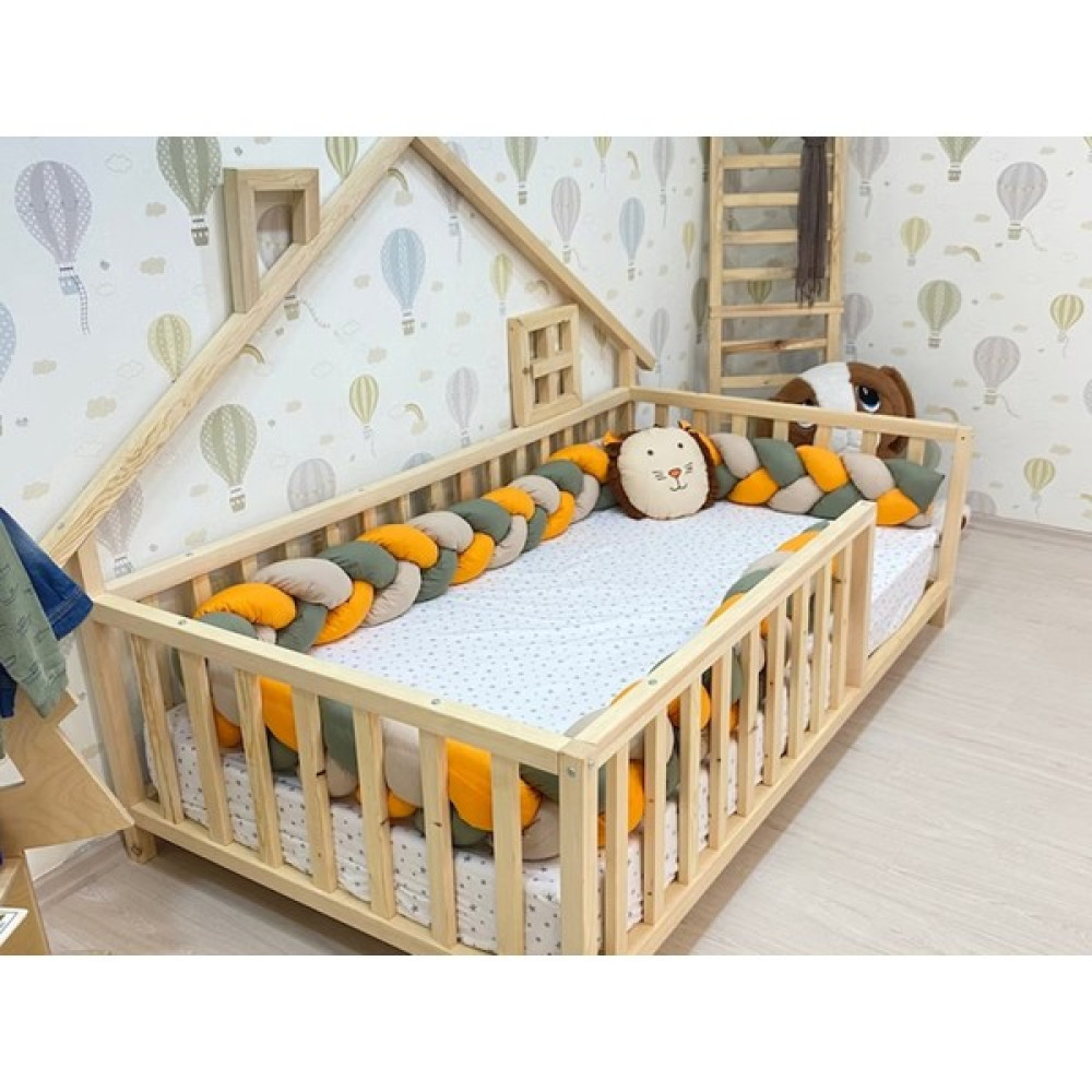 Oppipo Ahşap Montessori Karyola - Masif Ahşap Karyola - Montessori Yatak - 120 x 200 cm Karyola Fiyatı