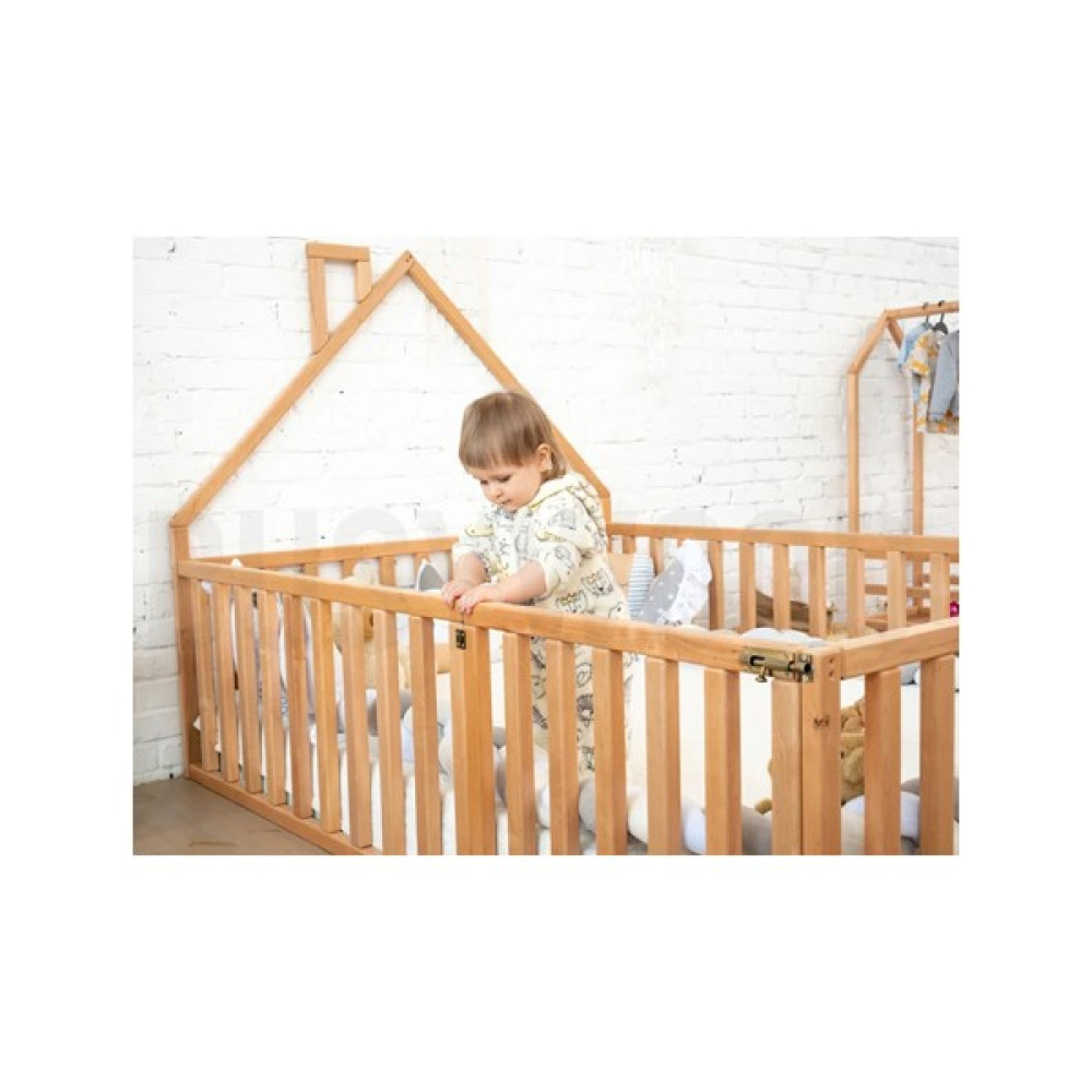 Oppipo Ahşap Montessori Karyola - Masif Ahşap Karyola - Montessori Yatak - 70 x 130 cm Karyola Fiyatı