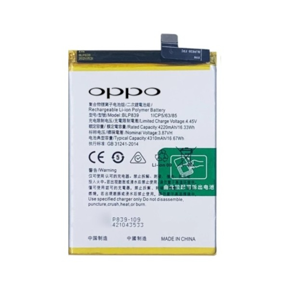 Oppo A95 - 5g - Blp839 -Batarya Pil Sıfır Orijinal Oto Boyaları Fiyatı