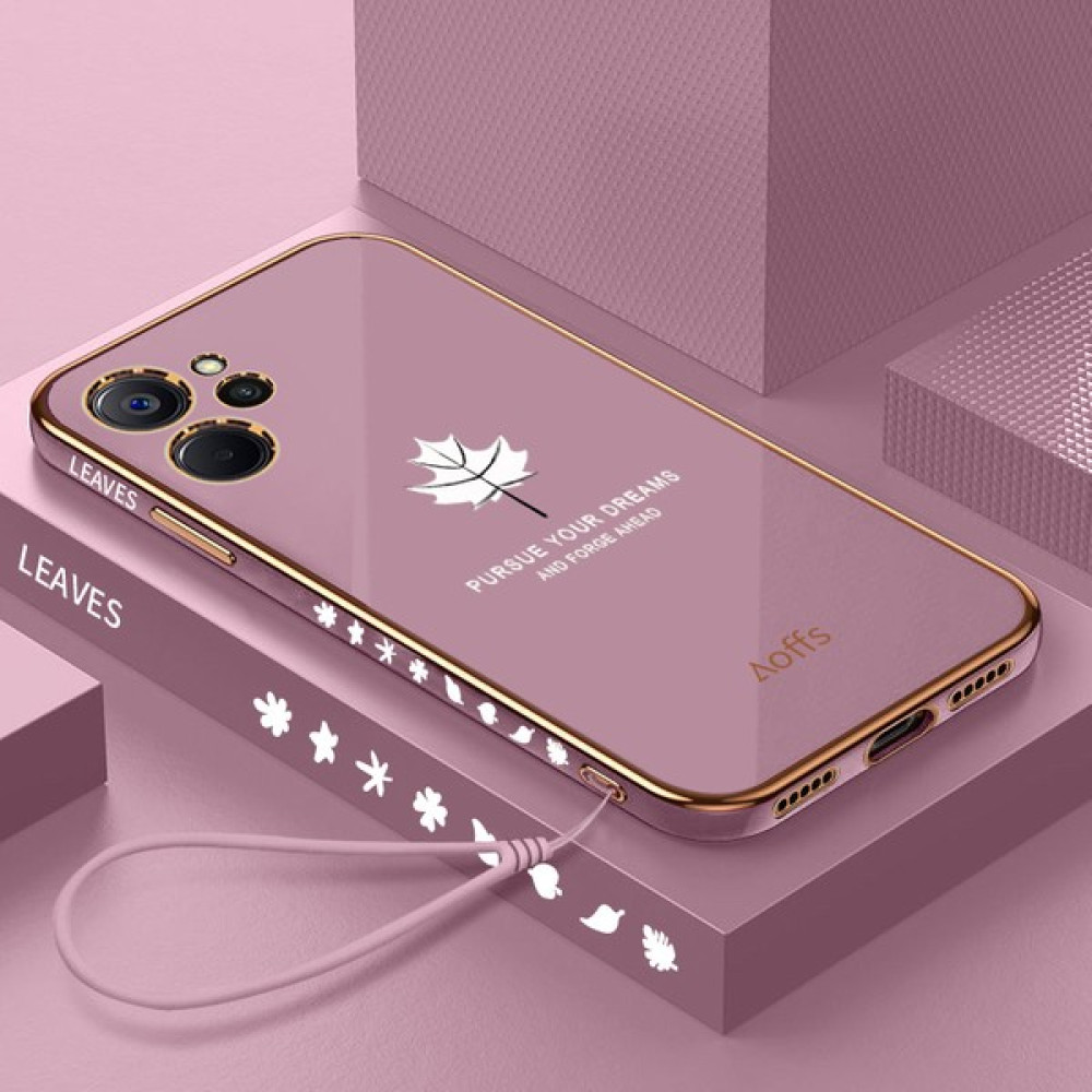 Oppo Realme 10 Için Kemerli Elektroliz Telefon Kılıfı (Yurt Dışından) - Mor Cep Telefonu Kılıfı Fiyatı