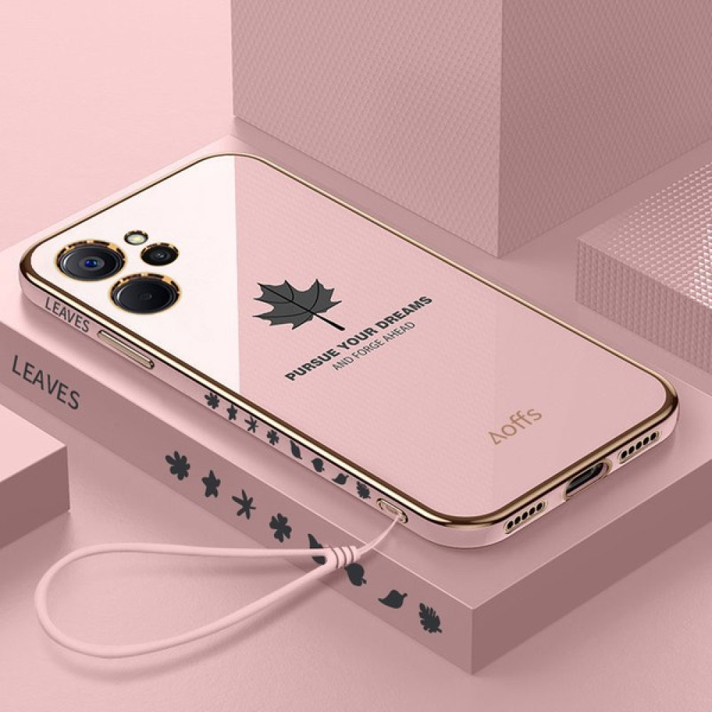 Oppo Realme 10 Için Kemerli Elektroliz Telefon Kılıfı (Yurt Dışından) - Pembe Cep Telefonu Kılıfı Fiyatı