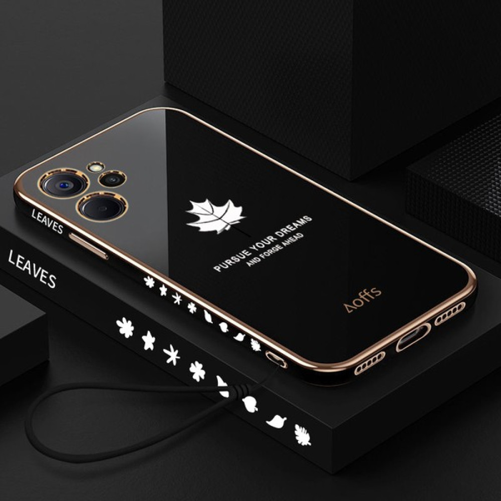 Oppo Realme 10 Için Kemerli Elektroliz Telefon Kılıfı (Yurt Dışından) - Siyah Cep Telefonu Kılıfı Fiyatı