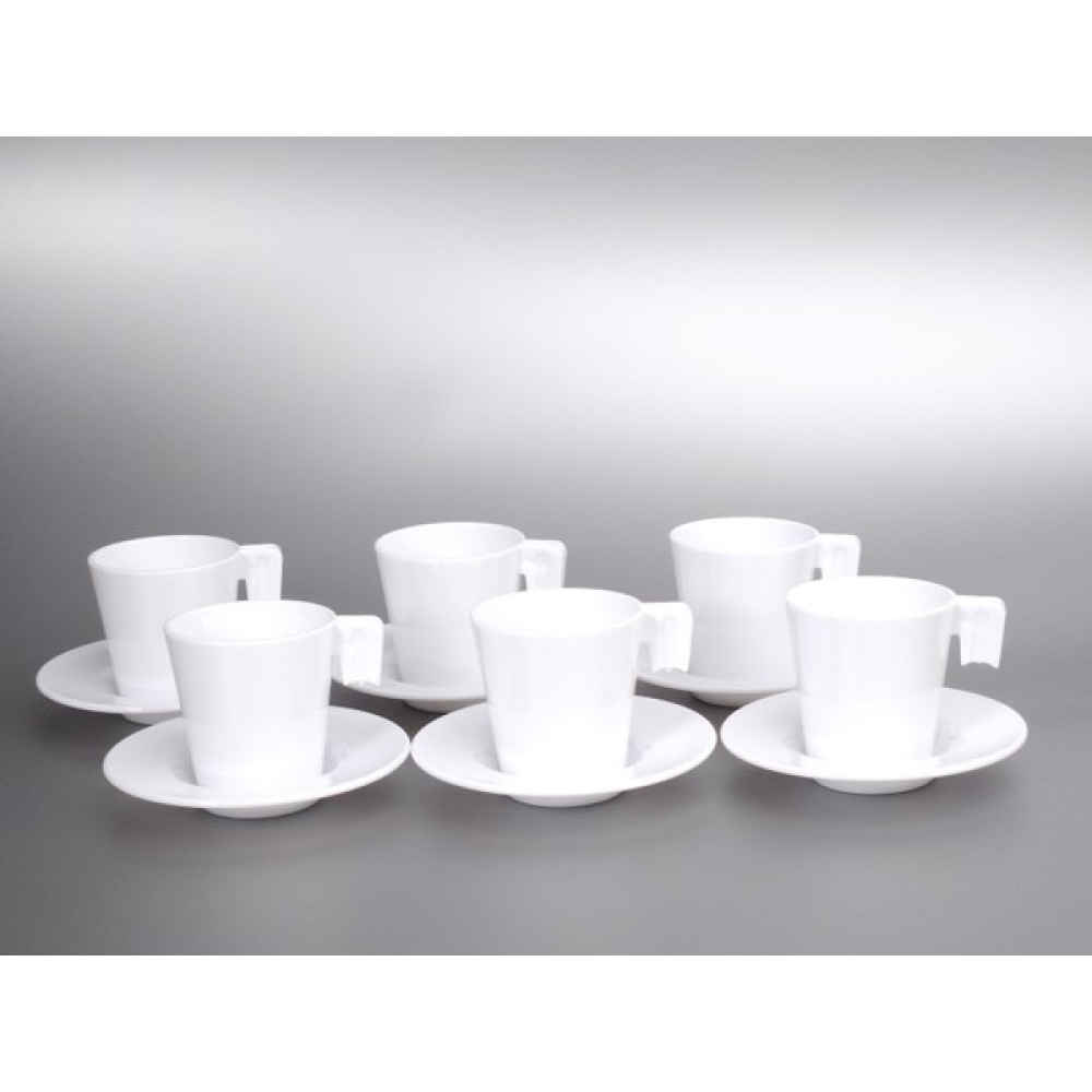 Opportia Kırılmaz Türk Kahvesi & Espresso Fincan Seti - 6 Adet - Beyaz - 70 ml Fincan / Bardak / Kahve Takımı Fiyatı