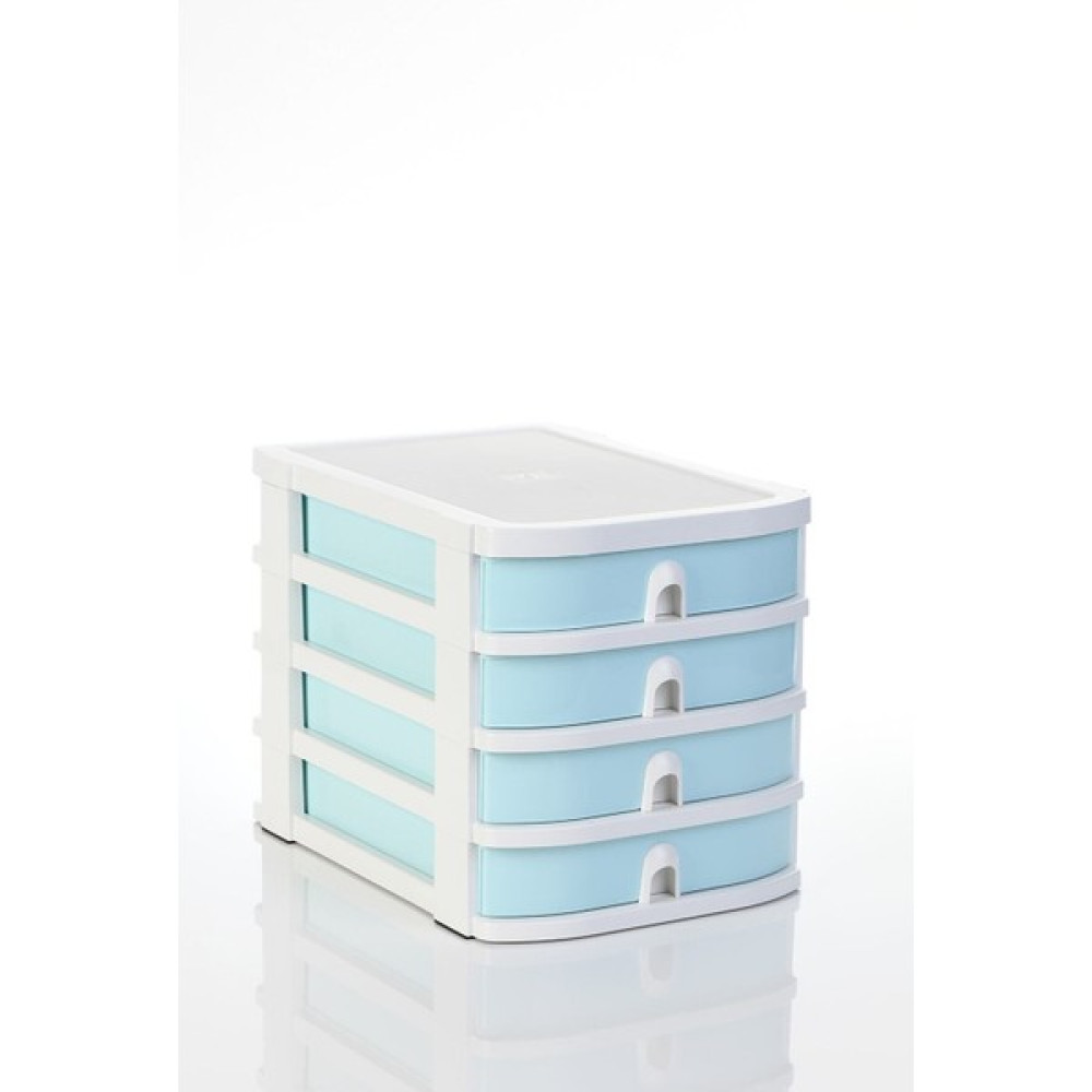 OPS Co 7400 Çok Amaçlı Çekmeceli Organizer Pastel Mavi Ofis Seti Fiyatı