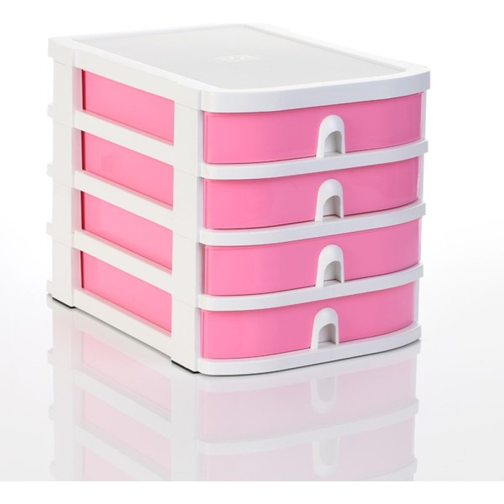 Ops Co 7400 Çok Amaçlı Çekmeceli Organizer Pastel Pembe Ofis Seti Fiyatı