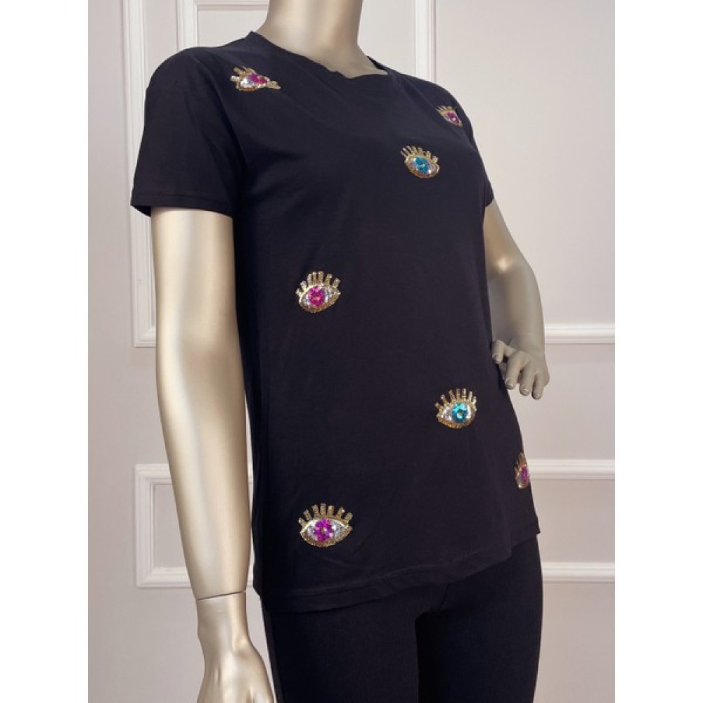 Opsiyon Payet Nakışlı Kısa Kollu Tshirt T-Shirt & Sweatshirt (Outdoor) Fiyatı