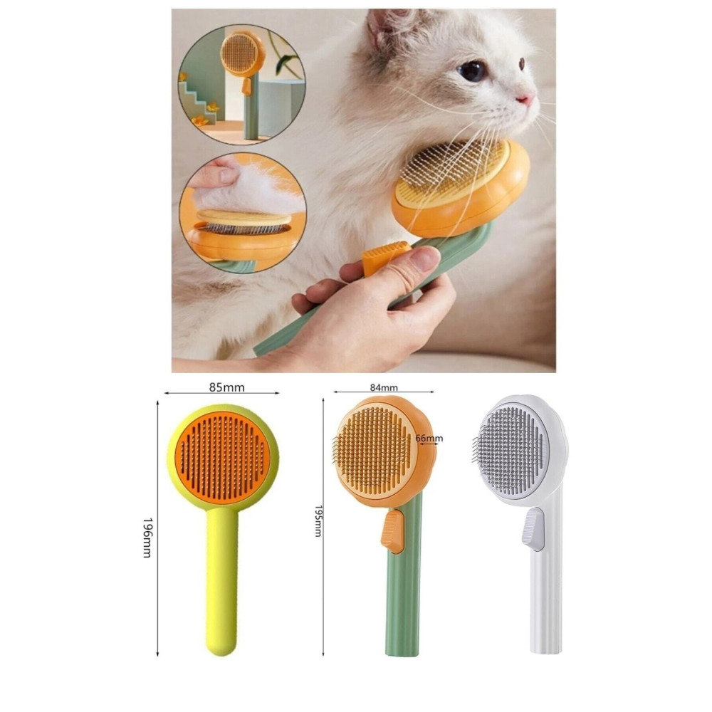 optana Bal Kabağı Tasarımlı Basmalı Telli Kedi Köpek Için Tüy Toplama Tarama Bakım Fırçası Pet Brush Evcil Hayvan Ürünleri Fiyatı