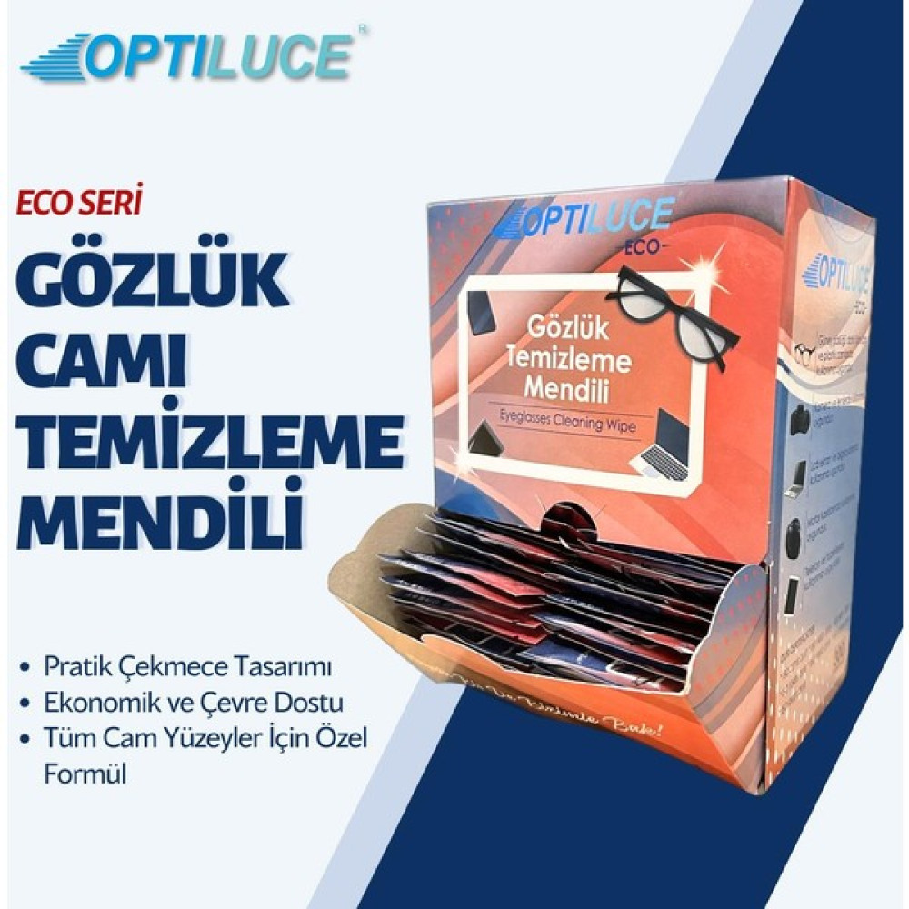 Optiluce 300'LÜ Gözlük Temizleme Mendilleri: Ekonomik ve Pratik Çekmeceli Tasarım Kağıt Mendil Fiyatı