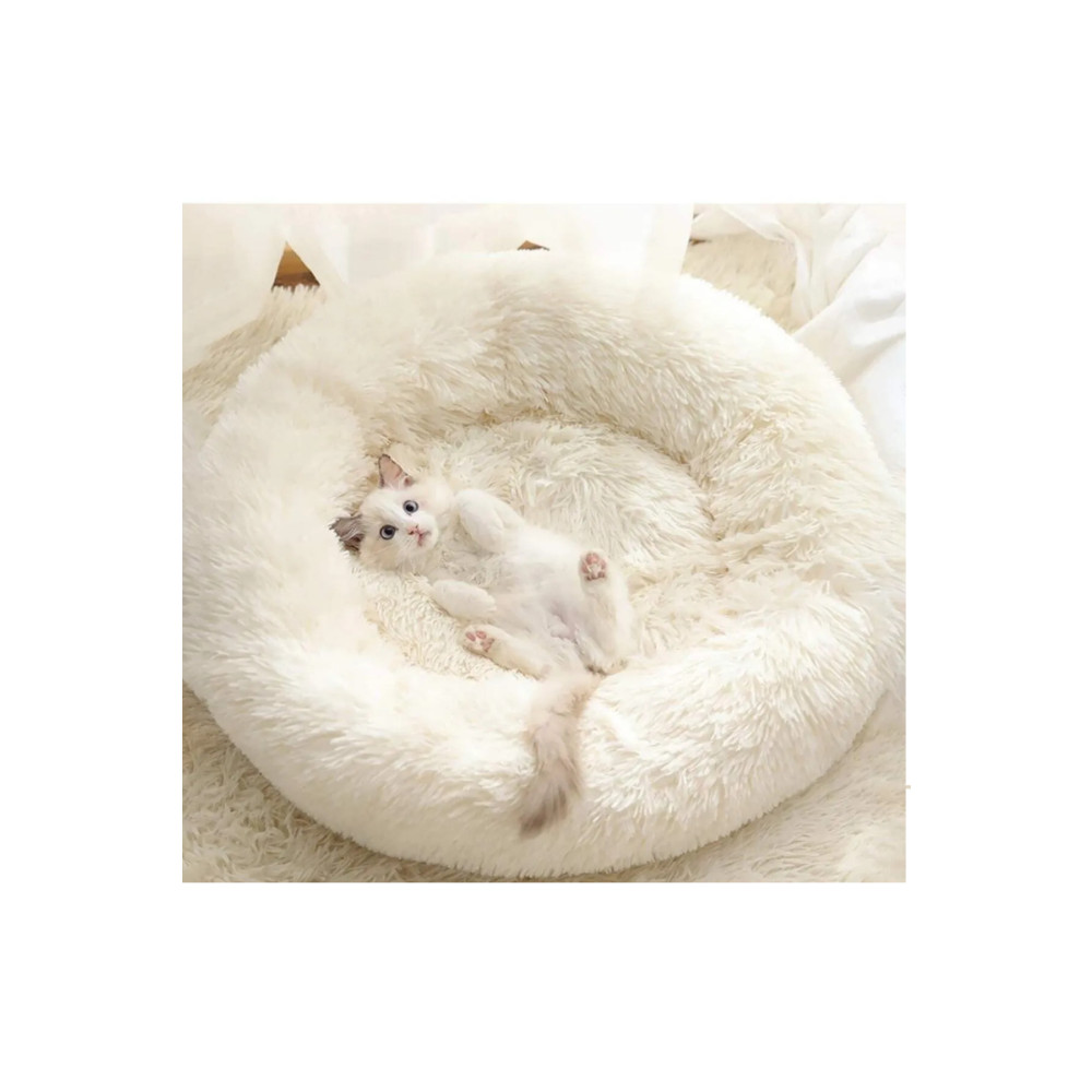 optimal&prime Peluş Yumuşak Beyaz Kedi Yatağı - Köpek Yatağı Minder M Beden Evcil Hayvan Ürünleri Fiyatı