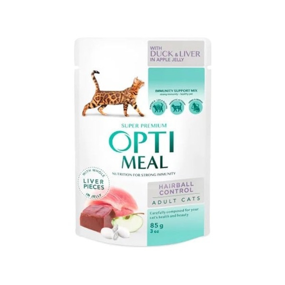 Optimeal Hairball Ördekli Ciğerli ve Elma Konserve Yetişkin Kedi Maması 85 gr Evcil Hayvan Ürünleri Fiyatı