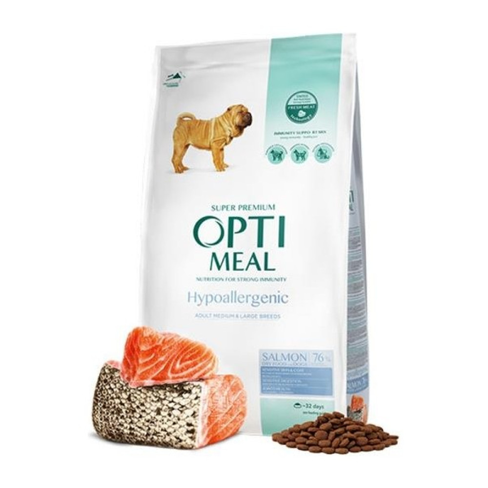 Optimeal Hypoallergenic Somonlu Orta ve Büyük Irk Yetişkin Köpek Maması 1.5kg Evcil Hayvan Ürünleri Fiyatı