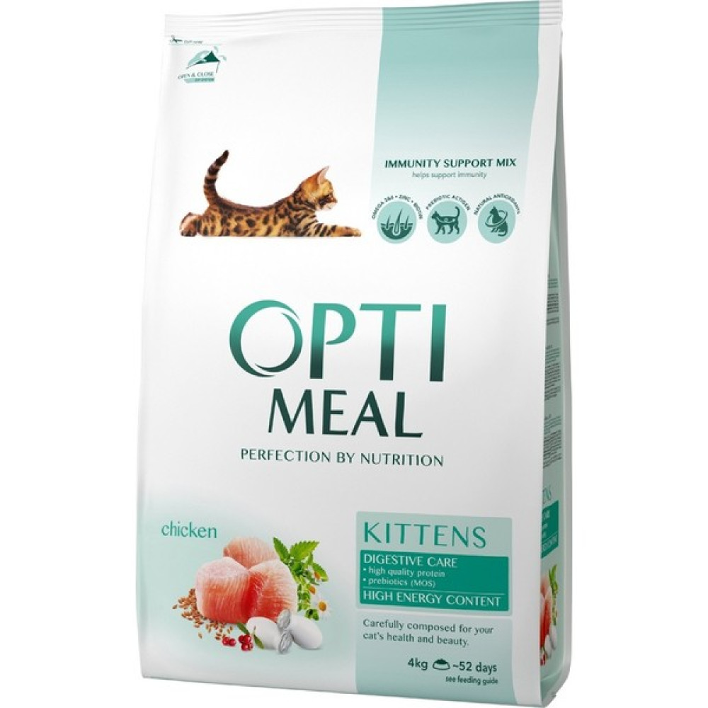 Optimeal Kitten Düşük Tahıllı Tavuklu Yavru Kedi Maması 4 kg Evcil Hayvan Ürünleri Fiyatı