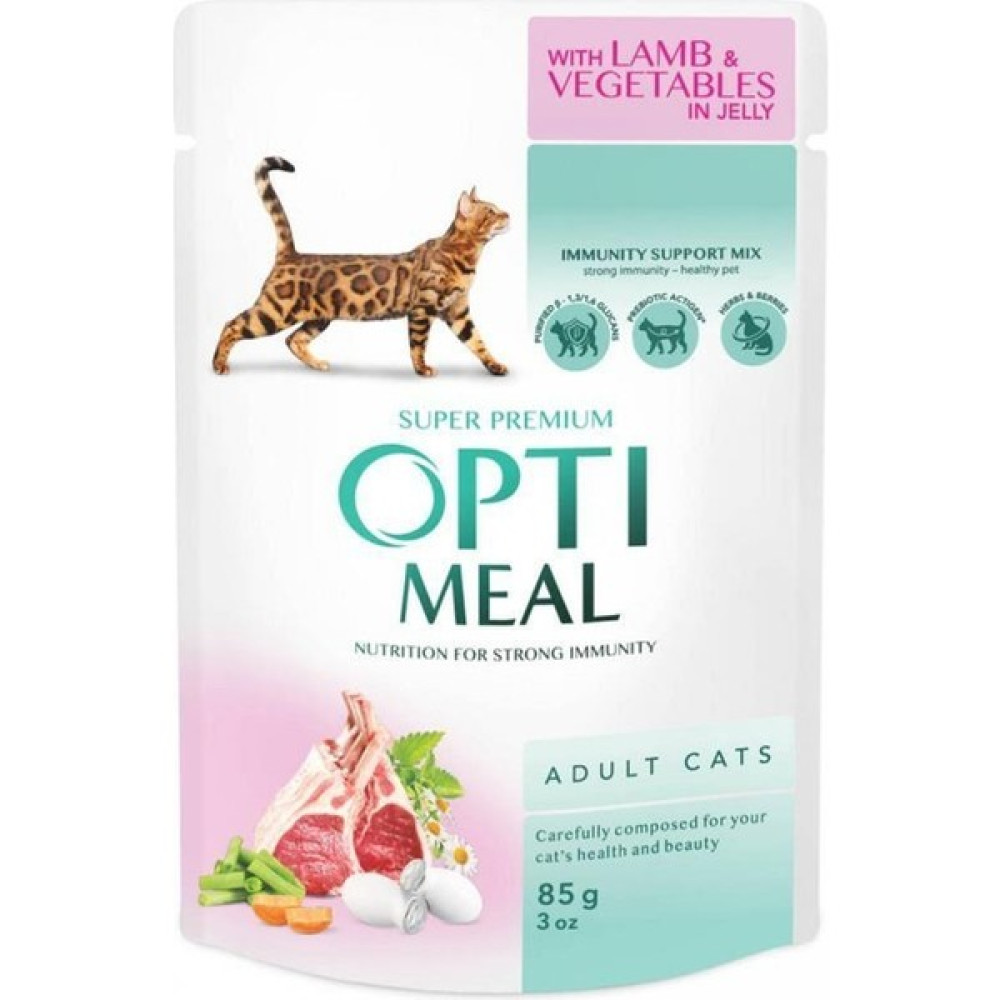 Optimeal Kuzu Etli ve Sebzeli Yetişkin Kedi Konservesi 85 gr Evcil Hayvan Ürünleri Fiyatı