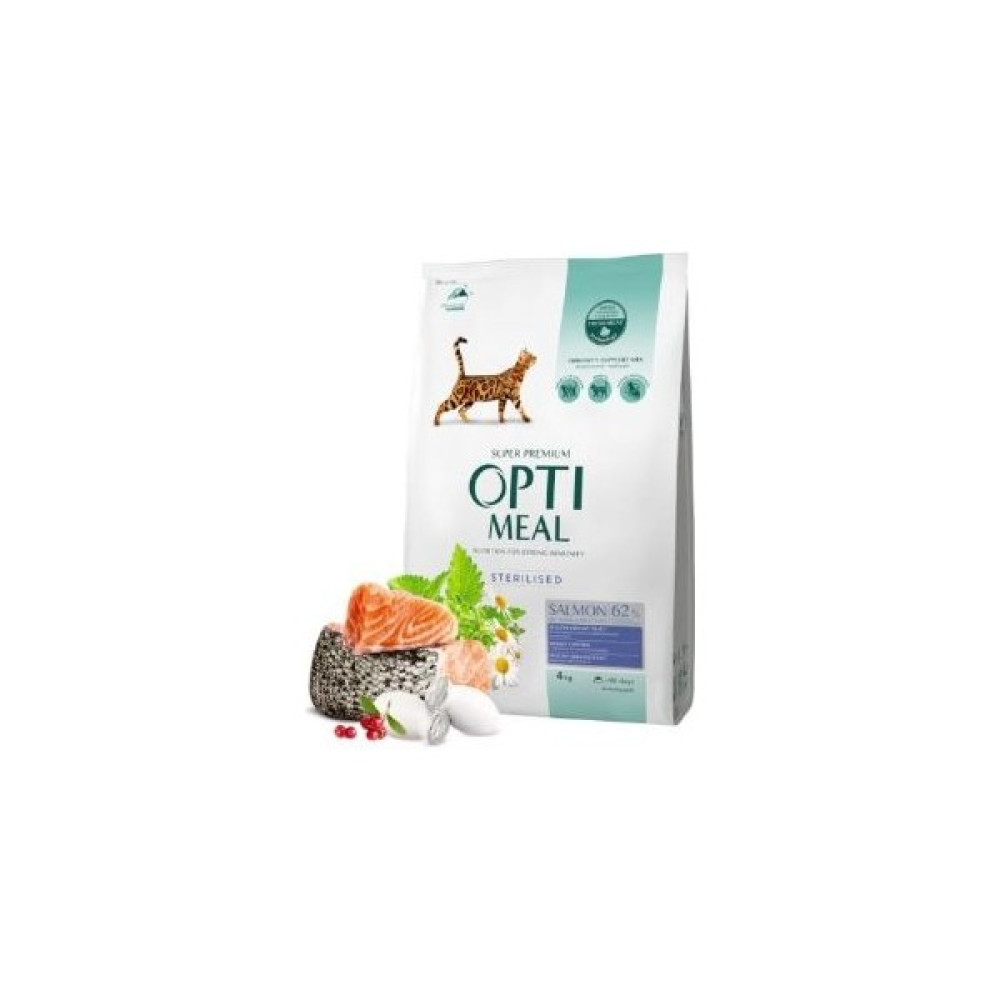 Optimeal Somonlu Kısırlaştırılmış Kedi Mam. 4 kg Evcil Hayvan Ürünleri Fiyatı
