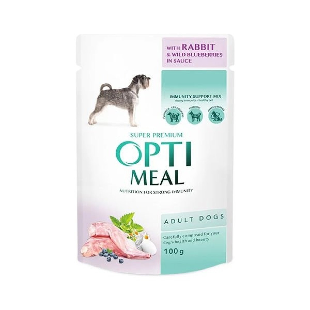 Optimeal Soslu Tavşan ve Yaban Mersini Küçük Irk Konserve Yetişkin Köpek Maması 100 gr Evcil Hayvan Ürünleri Fiyatı