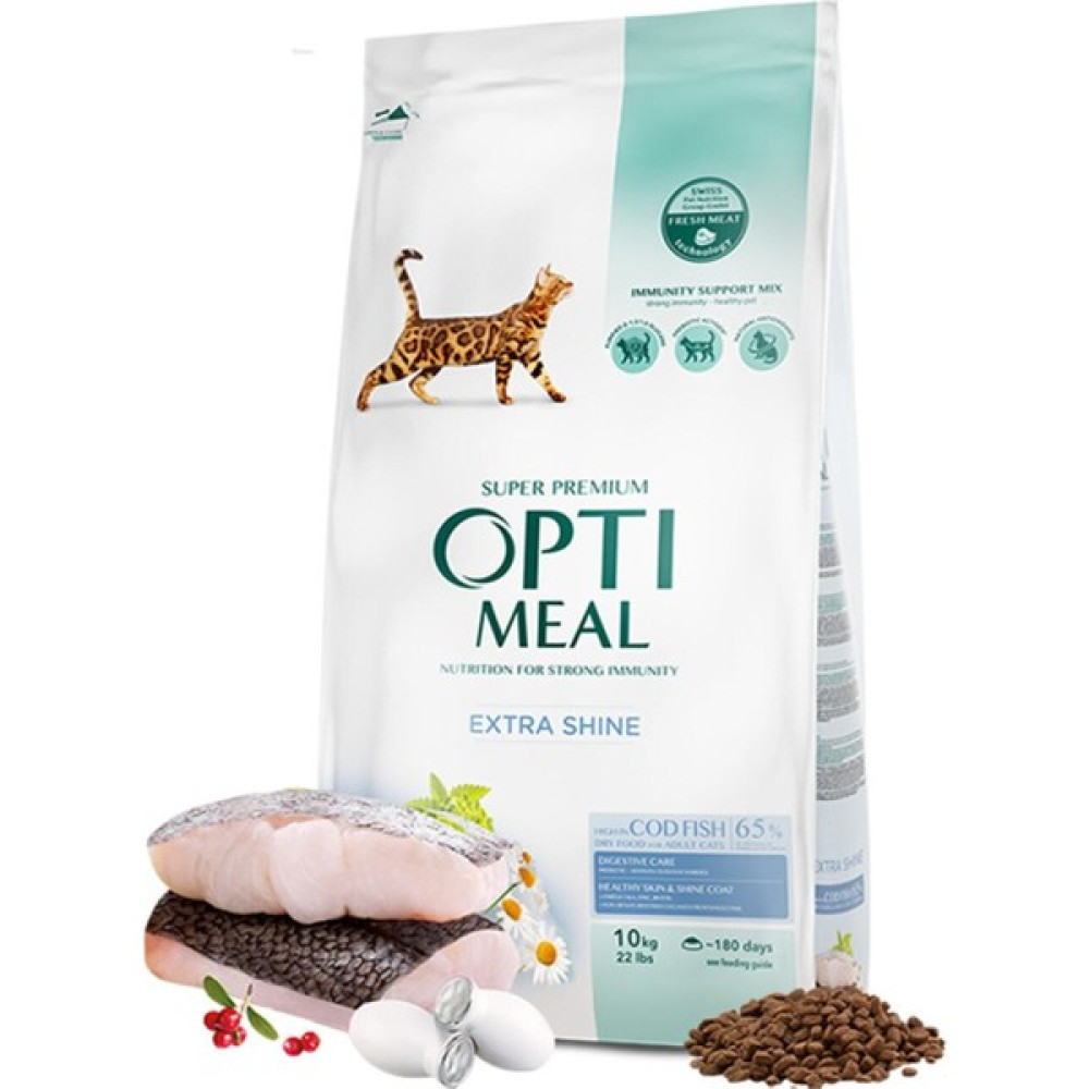 Optimeal Super Premium Extra Shine Morina Balıklı Yetişkin Kedi Maması 10 Kg Evcil Hayvan Ürünleri Fiyatı
