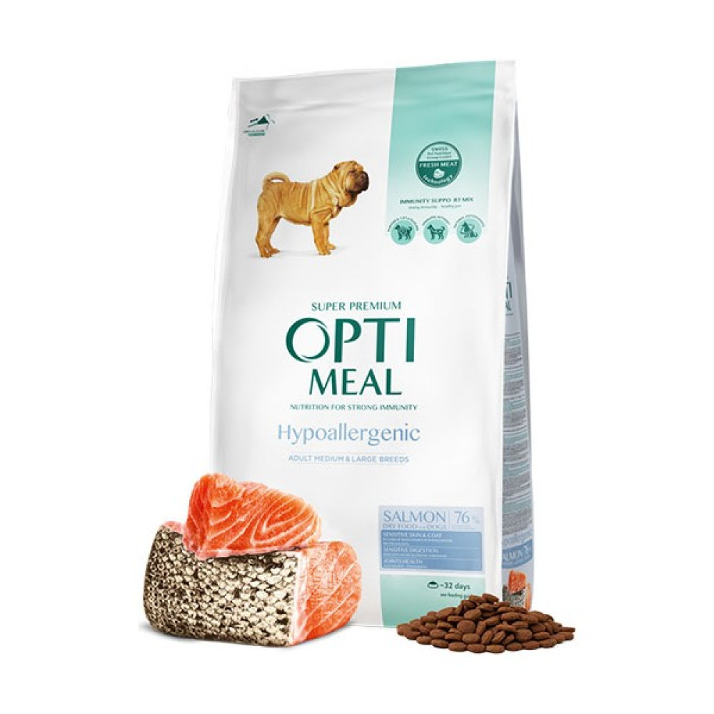 Optimeal Süper Premium Somonlu Orta-Iri Irk Yetişkin Hipoalerjenik Köpek Maması 4 kg Evcil Hayvan Ürünleri Fiyatı