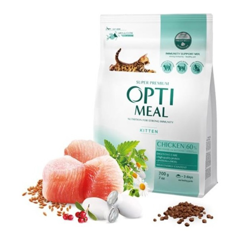Optimeal Süper Premium Tavuklu Yavru Kedi Maması 700GR Evcil Hayvan Ürünleri Fiyatı
