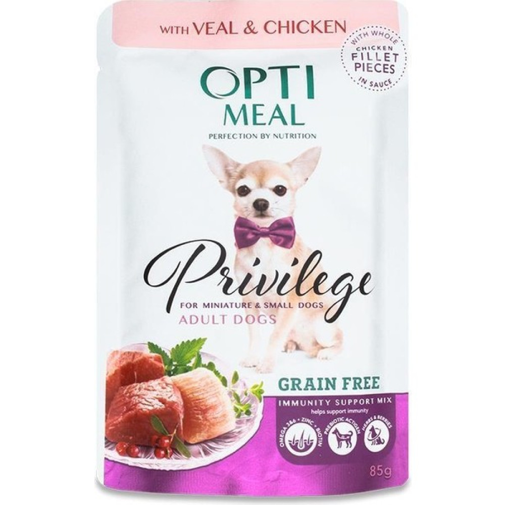 Optimeal Tahılsız Soslu Dana & Tavuk Küçük Irk Yetişkin Köpek Maması 85 G Evcil Hayvan Ürünleri Fiyatı