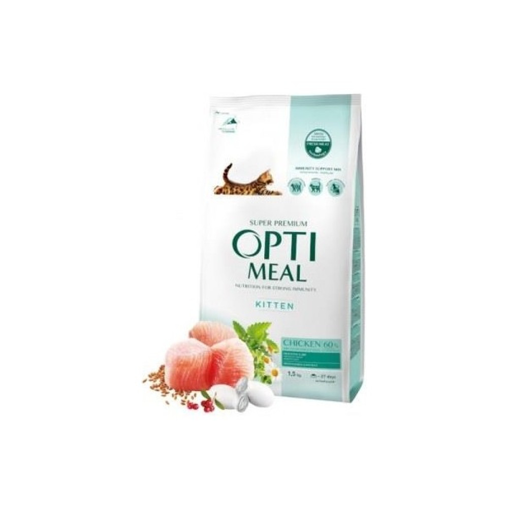 Optimeal Tavuklu Yavru Kedi Maması 1,5 kg Evcil Hayvan Ürünleri Fiyatı