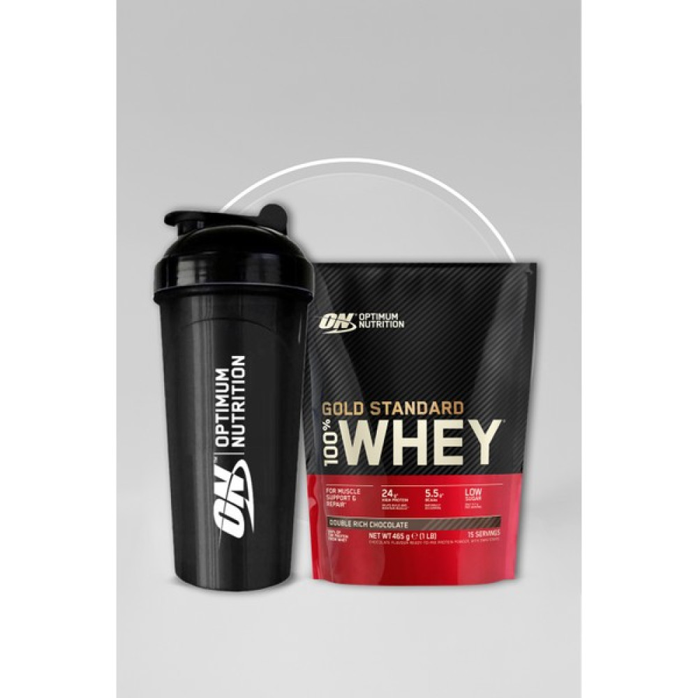 Optimum Nutrition Whey  gold Standard Çikolata Aromalı Paket 465 g 15 Servis - Shaker 2'li Set Oto Boyaları Fiyatı